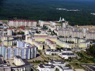 Дома города с высоты