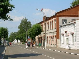 На улице города Лепель.