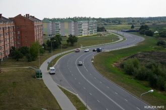 Вид на улицу Тройчанскую в Слуцке.