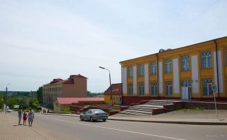 Центральная улица города Копыль.