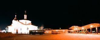 Ночная панорама города Ошмяны