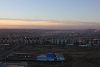 Город Темиртау с высоты.