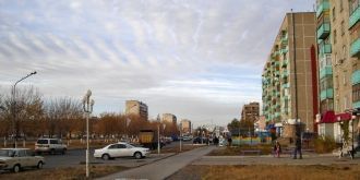 Улица в Темиртау, Казахстан.