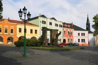 Красивая улица в Пршерове.