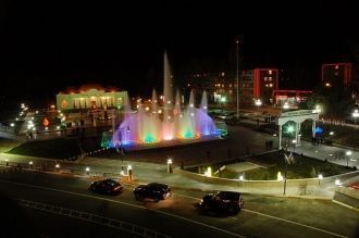 Мингечаур ночью.