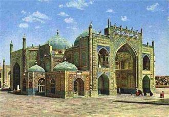 Историческое изображение Голубой мечети.
