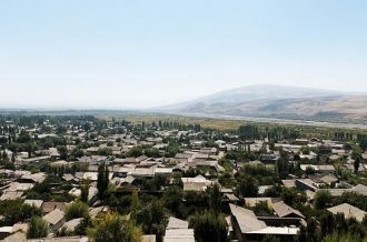 Город Узген с высоты.