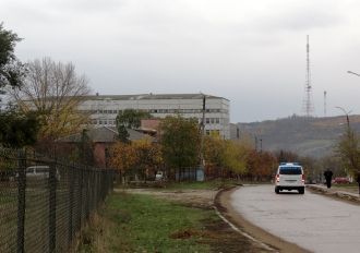 На одной из улиц города Чимишлия.