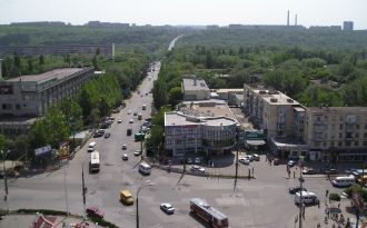 Вид на город Рышканы.