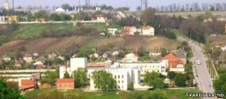 Город Тараклия с высоты.