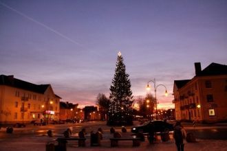 Йыхви ночью.