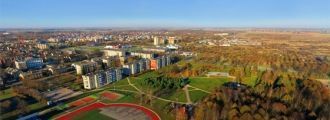 Радвилишкис с высоты.