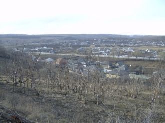 Город Страшены с высоты.