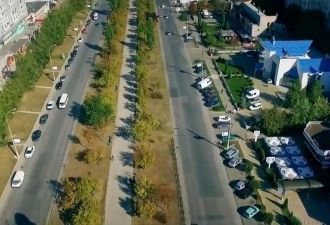 Город Дрокия с высоты птичьего полета.