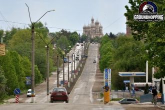 На одной из улиц города Дрокия.