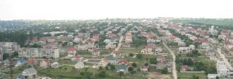 Город Дурлешты с высоты.