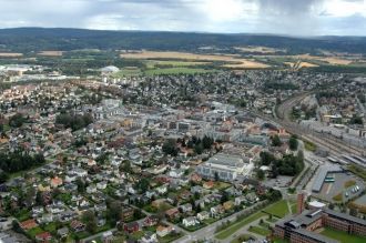 Лиллестрём, Норвегия. Вид сверху.