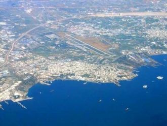 Город Элефсис с высоты.