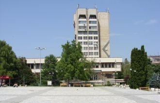 На улице города Горна-Оряховица.