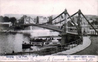 Мост через реку Маас, в 1902 году. 