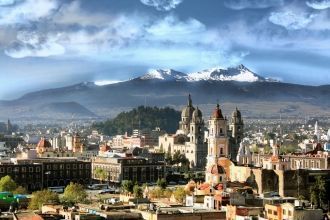 Город Толука-де-Лердо с высоты