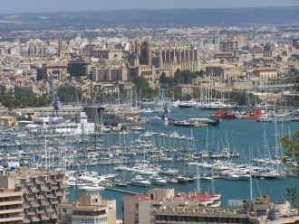 Пальма де Майорка - вид с высоты.