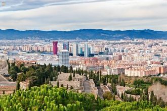 Оспиталет с высоты птичьего полета.