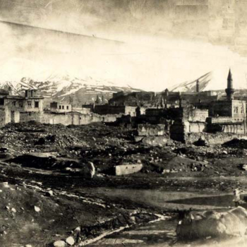 Город во время Первой Мировой войны.