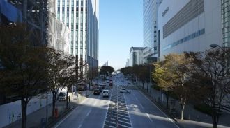 Одна из улиц Йокогамы.