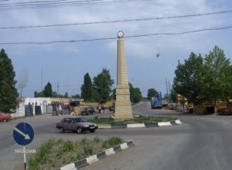 На улицах города Агдаш.