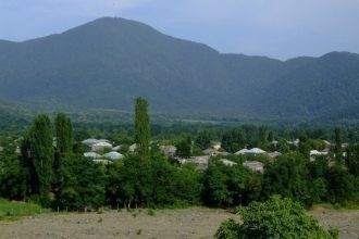 Вид на город Загатала.