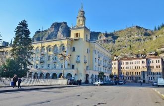 Обзор улиц города Чиатура.