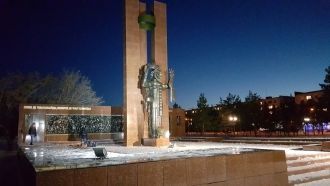 Ночь в городе Лисаковск.