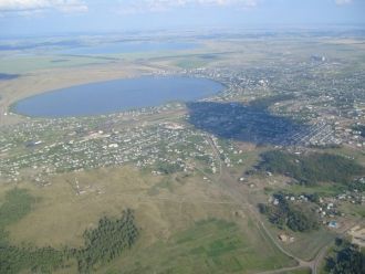 Акколь с высоты птичьего полета.