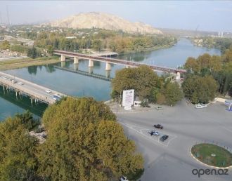 Мингечевир с высоты птичьего полета.