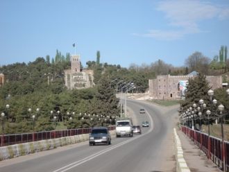 На улицах города Товуз.