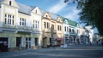 На одной из улиц города Вранов-над-Топлё