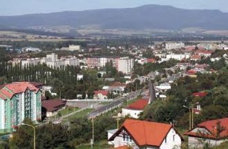 Город Вранов-над-Топлёу с высоты птичьег