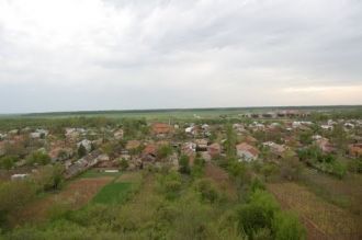 Город Слобозии с высоты.