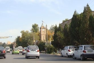 Улицы города.