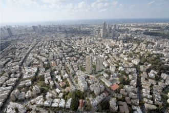 Гиватаим с высоты птичьего полёта.