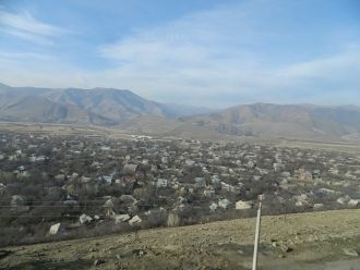 Город Чаренцаван с высоты птичьего полет