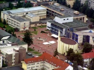 Вид с высоты на Свидник