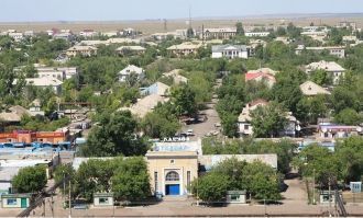 Атбасар, район вокзала, вид с высоты пти