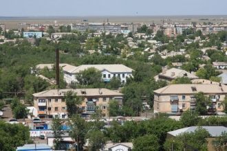 Вид на Атбасар с высоты.