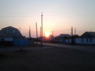 Закат в Шалкаре.