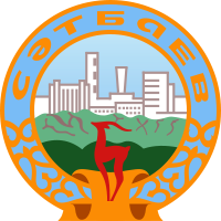 Герб города Сатпаев.