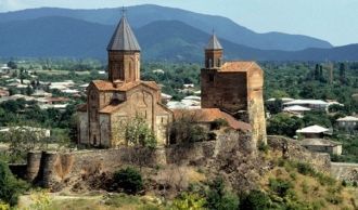 Вид с высоты на Кварели