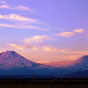 Закат над Араратом - Агры, Турция.