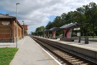 Железнодорожный вокзал города Тапа.